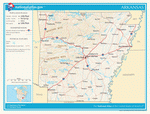 Map of roads of Arkansas