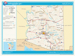 Map of roads of Arizona