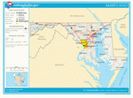 Map of roads of Maryland