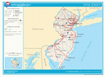 Map of roads of New Jersey