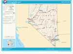 Map of roads of Nevada