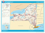 Map of roads of New York