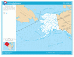 Map of rivers and lakes of Alaska