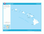 Map of rivers and lakes of Hawaii