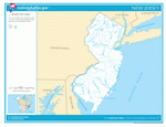 Map of rivers and lakes of New Jersey
