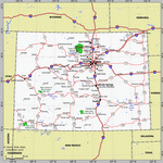 Map of Colorado state