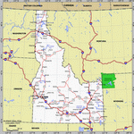 Map of Idaho state