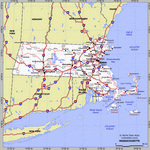 Map of Massachusetts state