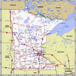 Map of Minnesota state