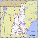 Map of New Hampshire state