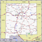 Map of New Mexico state