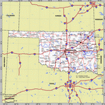 Map of Oklahoma state