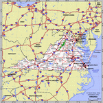 Map of Virginia state